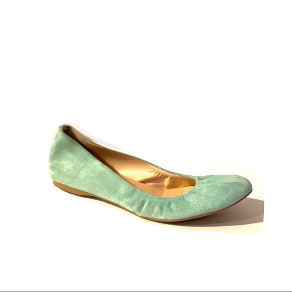 J. Crew Shoes - J. CREW Mint Suede Ballet Flats